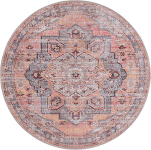 Unique Loom Black 2' X 8' Mangata Runner Rug - Bold, Stylish Design For Hallways And Entryways, Durable Elegance Pink  3177684-unique-loom