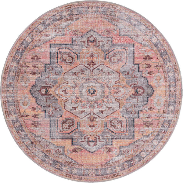 Unique Loom Black 2' X 8' Mangata Runner Rug - Bold, Stylish Design For Hallways And Entryways, Durable Elegance Pink  3177684-unique-loom