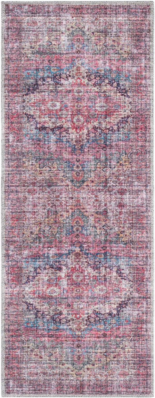 Unique Loom Blue 2' X 5' Mangata Runner - Serene Blue Tone With Durable Construction For Indoor & Outdoor Use Multi  3177703-unique-loom