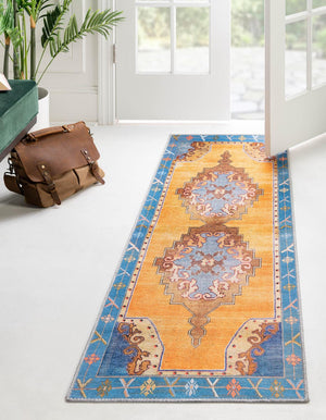 Unique Loom Green Timeless 4' X 6' Area Rug - Refresh Your Space With Invigorating Color And Style Today! Orange  3178232-unique-loom