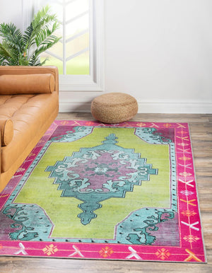 Unique Loom Green Timeless 4' X 6' Area Rug - Refresh Your Space With Invigorating Color And Style Today! Green  3178245-unique-loom