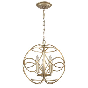 Chandette 14'' Wide 3-Light Pendant - Aged Silver 31801/3 Elk Lighting