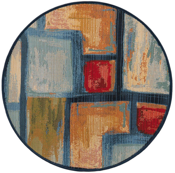 Unique Loom Multi Vibrant 2' X 4' Outdoor Runner - Elevate Your Patio With Lively Colors And Modern Design Multi  3180116-unique-loom