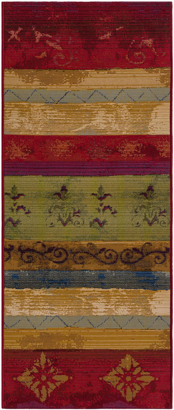 Unique Loom Multi Vibrant 2' X 4' Outdoor Runner - Elevate Your Patio With Lively Colors And Modern Design Multi  3180127-unique-loom