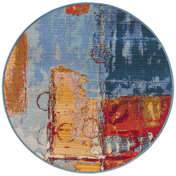 Unique Loom Multi Vibrant 2' X 4' Outdoor Runner - Elevate Your Patio With Lively Colors And Modern Design Multi  3180143-unique-loom