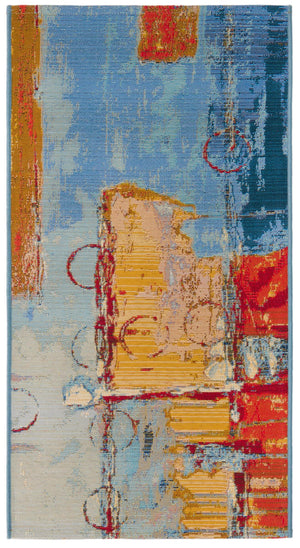 Unique Loom Multi Vibrant 2' X 4' Outdoor Runner - Elevate Your Patio With Lively Colors And Modern Design Multi  3180144-unique-loom