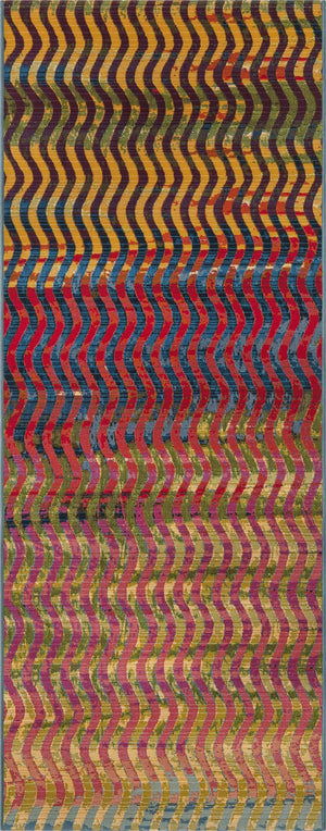 Unique Loom Multi Vibrant 2' X 4' Outdoor Runner - Elevate Your Patio With Lively Colors And Modern Design Multi  3180173-unique-loom