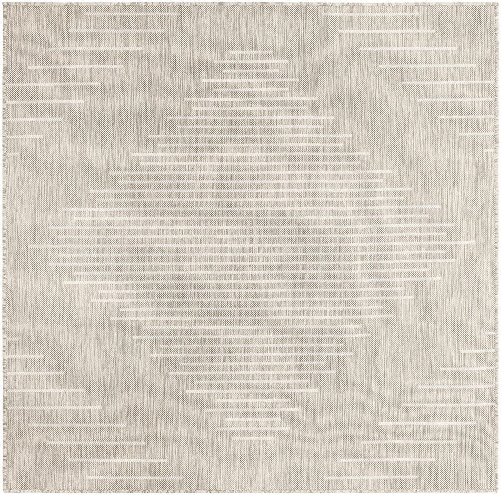 Unique Loom Green 8' X 10' Outdoor Rug – Vibrant Modern Design For Stylish And Durable Outdoor Spaces Gray  3181171-unique-loom