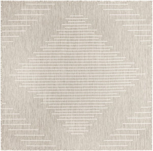 Unique Loom Green 8' X 10' Outdoor Rug – Vibrant Modern Design For Stylish And Durable Outdoor Spaces Gray  3181171-unique-loom