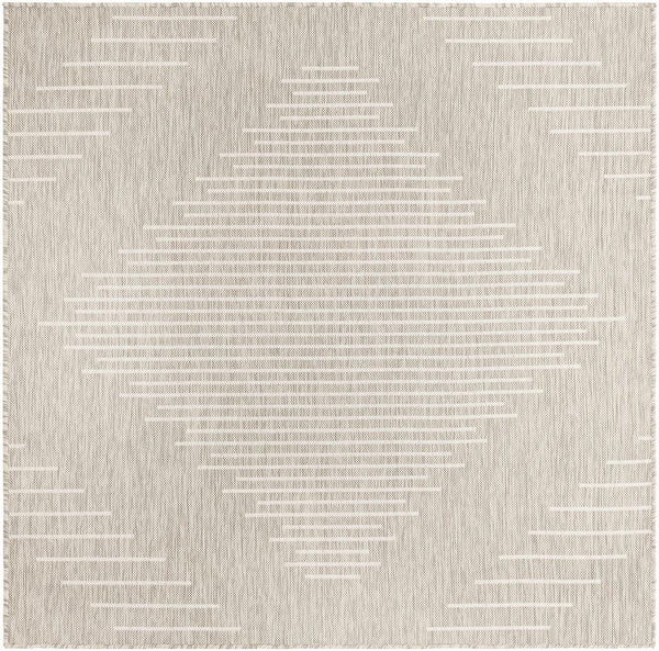 Unique Loom Green 8' X 10' Outdoor Rug – Vibrant Modern Design For Stylish And Durable Outdoor Spaces Gray  3181171-unique-loom