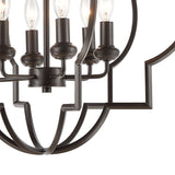 Chandette 22'' Wide 6-Light Chandelier - Oil Rubbed Bronze 31818/6 Elk Lighting