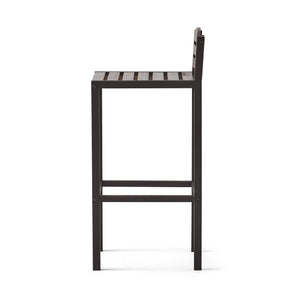 English Elm Christopher Knight Home® - Milos Acacia Wood Barstool Set of 2 — Modern Industrial Outdoor Seats, Powder-Coated Iron Frames Durable 57485.00DBRN