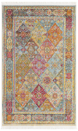 Unique Loom Multi 2' X 8' Baracoa Runner - Vibrant Colors And Unique Patterns To Brighten Your Home Décor! Multi  3184200-unique-loom