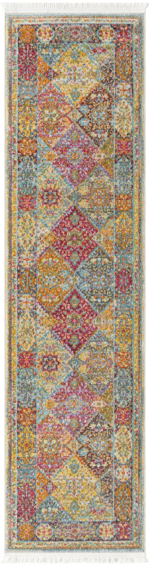 Unique Loom Multi 2' X 8' Baracoa Runner - Vibrant Colors And Unique Patterns To Brighten Your Home Décor! Multi  3184203-unique-loom