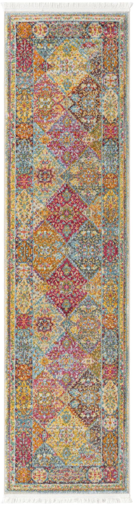 Unique Loom Multi 2' X 8' Baracoa Runner - Vibrant Colors And Unique Patterns To Brighten Your Home Décor! Multi  3184203-unique-loom