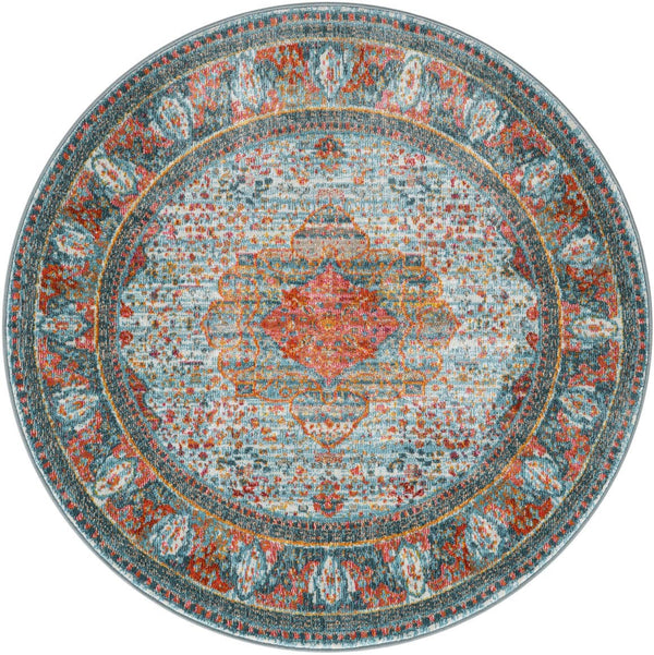 Unique Loom Multi 2' X 8' Baracoa Runner - Vibrant Colors And Unique Patterns To Brighten Your Home Décor! Blue  3184221-unique-loom