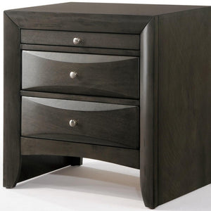 Homeroots 26" Rectangular Two Drawers With Solid Wood Top   318717