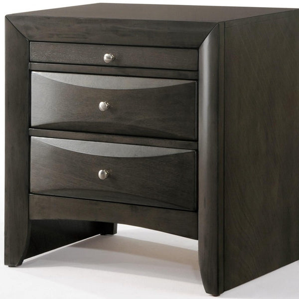 Homeroots 26" Rectangular Two Drawers With Solid Wood Top   318717