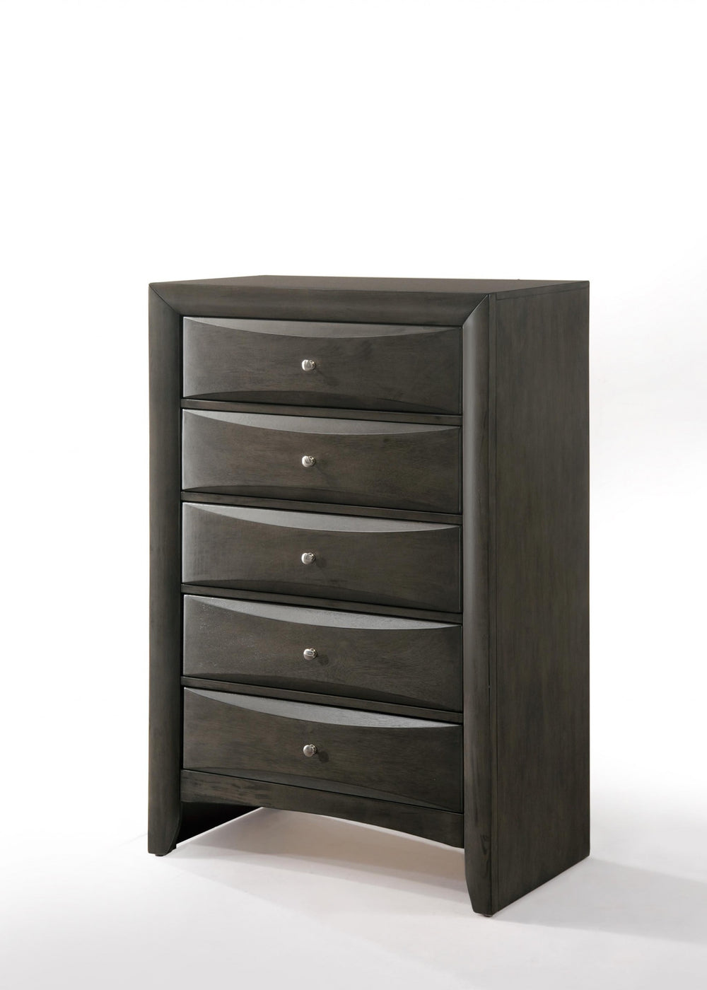 Homeroots 32" Gray Solid Wood  Solid Wood 318720