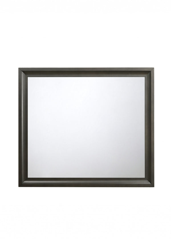 Homeroots 35" Gray Framed Accent Mirror  Mirror 318735