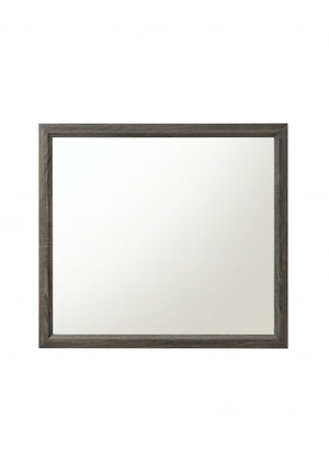 Homeroots 35" Rectangle Wall Mounted Accent Mirror With Frame  Mirror 318745