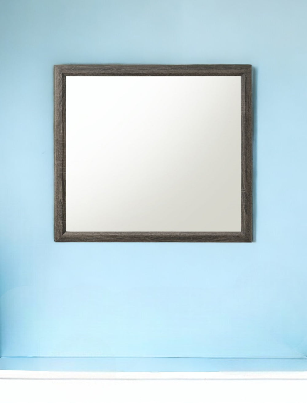 Homeroots 35" Rectangle Wall Mounted Accent Mirror With Frame  Mirror 318745