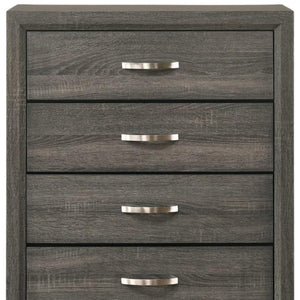 HomeRoots 58" Gray Six Drawer Double Dresser - Modern Storage Solution for Organized Bedrooms and Stylish Décor 5 318747