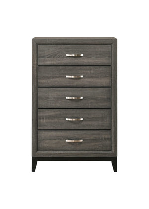 HomeRoots 58" Gray Six Drawer Double Dresser - Modern Storage Solution for Organized Bedrooms and Stylish Décor 5 318747