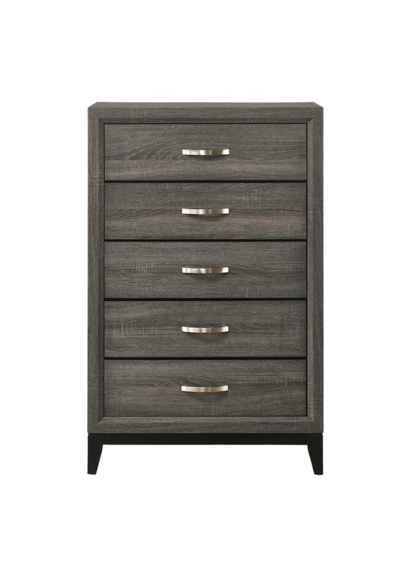 HomeRoots 58" Gray Six Drawer Double Dresser - Modern Storage Solution for Organized Bedrooms and Stylish Décor 5 318747