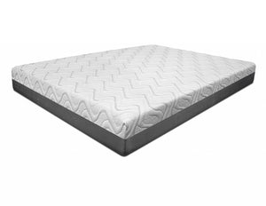 Homeroots 80" X 60" X 10" Gel Memory Foam Patterned Fabric Queen Mattress  Foam 318756