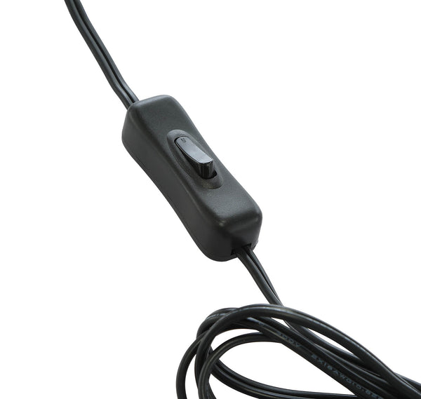 Homeroots 23" Silver Metal Table Lamp With Clear Drum Shade   318778