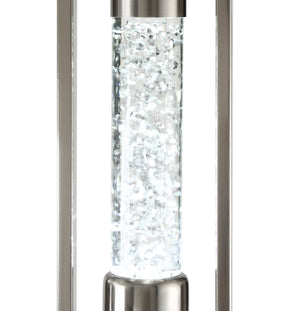 HomeRoots 31" Elegant Silver Metal Table Lamp with Beige Shade – Timeless Design for Any Room Décor 318781