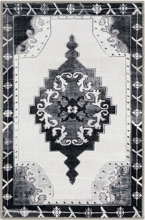 Unique Loom Yellow Timeless 2' X 3' Rug - Brighten Up Your Space With Vibrant Color And Simple Design Accent! Black,White  3188210-unique-loom