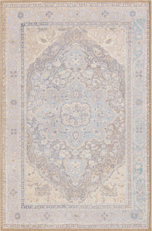 Unique Loom Yellow Timeless 2' X 3' Rug - Brighten Up Your Space With Vibrant Color And Simple Design Accent! Cream  3188220-unique-loom