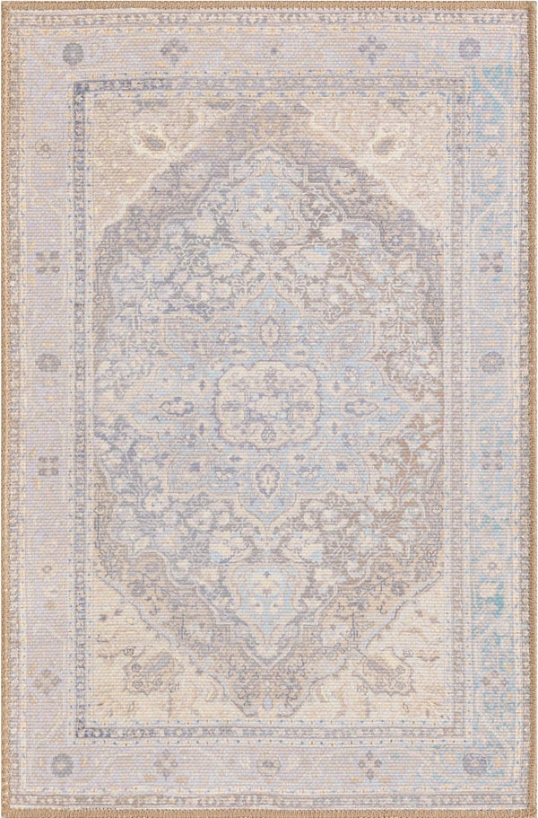 Unique Loom Yellow Timeless 2' X 3' Rug - Brighten Up Your Space With Vibrant Color And Simple Design Accent! Cream  3188220-unique-loom