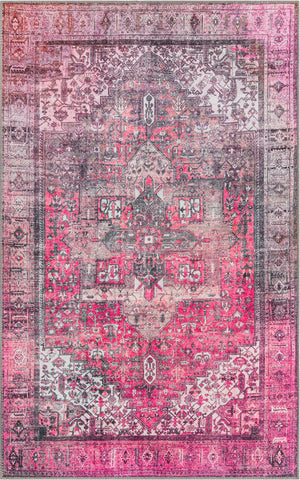 Unique Loom Yellow Timeless 2' X 3' Rug - Brighten Up Your Space With Vibrant Color And Simple Design Accent! Pink  3188232-unique-loom