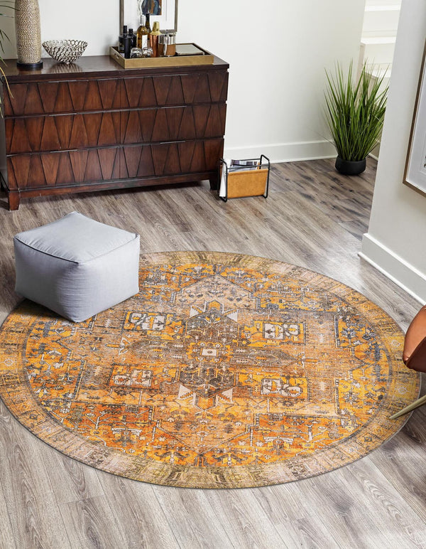 Unique Loom Yellow Timeless 2' X 3' Rug - Brighten Up Your Space With Vibrant Color And Simple Design Accent! Yellow  3188241-unique-loom