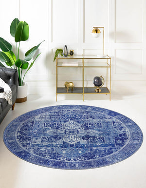 Unique Loom Yellow Timeless 2' X 3' Rug - Brighten Up Your Space With Vibrant Color And Simple Design Accent! Navy,Blue  3188281-unique-loom