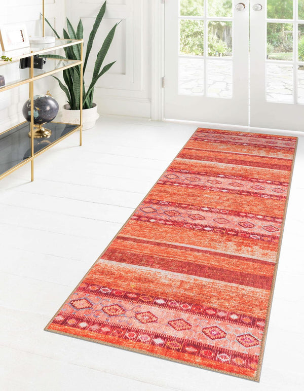 Unique Loom Yellow Timeless 2' X 3' Rug - Brighten Up Your Space With Vibrant Color And Simple Design Accent! Red  3188299-unique-loom