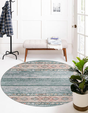 Unique Loom Gray Timeless 2' X 3' Rug - Versatile, Elegant Design For Small Spaces And Everyday Durability Green  3188311-unique-loom