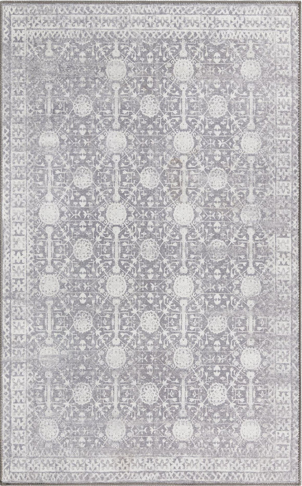Unique Loom Gray Timeless 2' X 3' Rug - Versatile, Elegant Design For Small Spaces And Everyday Durability Gray  3188332-unique-loom