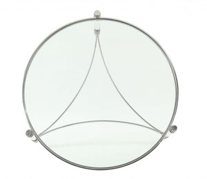 Homeroots 41" X 41" X 17" Clear Acrylic Stainless Steel And Clear Glass Coffee Table   318954