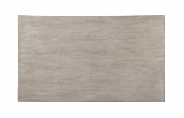 Homeroots 48" X 24" X 19" 3pc Gray Oak And Black Coffee And End Set   318984