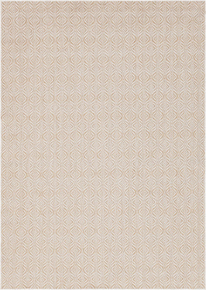 Unique Loom Outdoor Trellis Deco Trellis Machine Made Trellis Rug Taupe, Ivory 7' 1" x 10' 0"