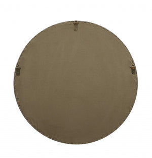 HomeRoots 30" Silver Aluminum Circle Tapestry - Modern Reflective Wall Art for Contemporary Home Décor 319102