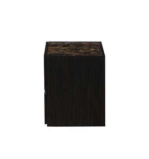 Homeroots 24" X 17" X 20" Dark Expresso Mdf Nightstand   319115