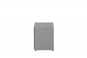 Homeroots 24" X 17" X 20" Light Grey And Dark Grey Nightstand   319117