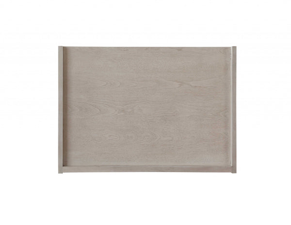 Homeroots 24" X 17" X 20" Whitewashed Wood Nightstand   319118