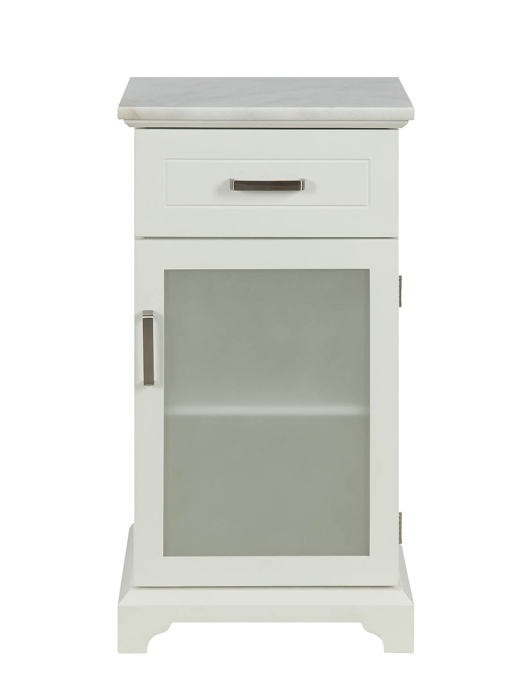 Homeroots 16" X 13" X 30" White Classy Cabinet  Mdf 319120