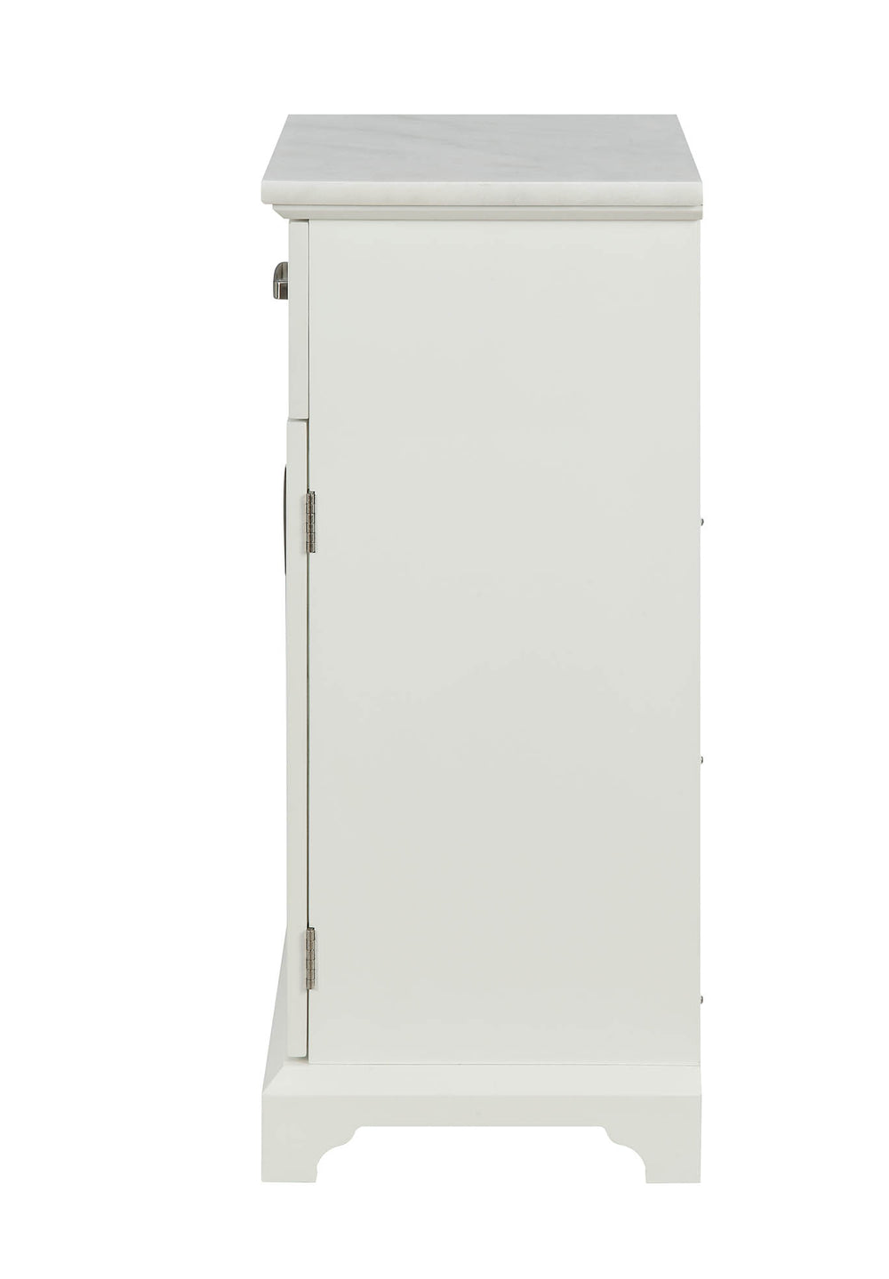 Homeroots 16" X 13" X 30" White Classy Cabinet  Mdf 319120